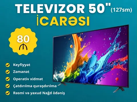 50&55 Inch televizor icarəs — фото 1, Баку