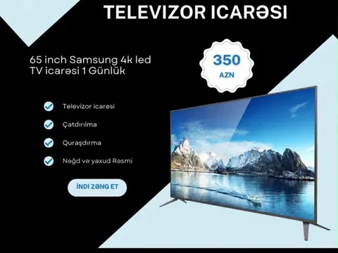 Televizor "Samsung 65 Inch" icarəsi — şəkil 1, Bakı