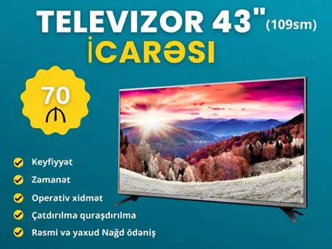 43 Inch televizor icarəsi — şəkil 1, Bakı