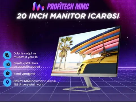 20 Inch monitor icarəsi — şəkil 1, Bakı