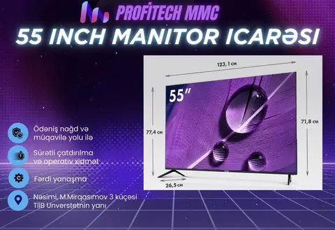55 Inch Monitor  icarəsi — şəkil 1, Bakı