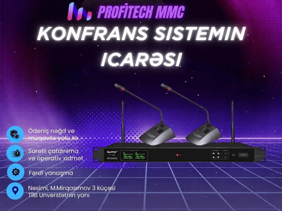 Masaüstü mikrofonların icarəsi — şəkil 1, Bakı